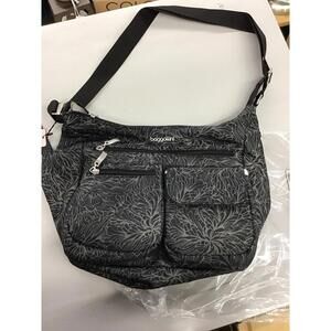 Baggallini everywhere bag patterned with adjustable strap and wallet new HSN